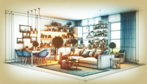 Nowoczesna kawalerka z jasnym wystrojem